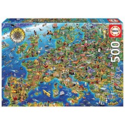 Puzzle Educa Mapa de Europa 500 piezas