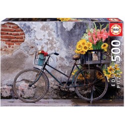 Puzzle Educa Bicicleta con Flores 500 piezas