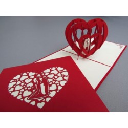 Tarjeta Kiriarte pop up Corazón 3D